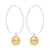 Sterling Silver and 14k Yellow Gold Ball Earrings