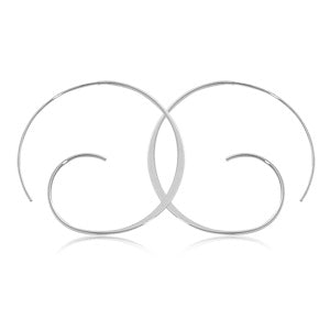 Sterling Silver Spiral Hoops