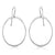 Sterling Oval Drop Earrings