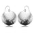 Sterling Silver Hammered Disc Earrings