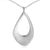 Sterling Silver Lg Pear Shaped Drop Pendant