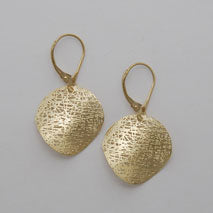 14k Yellow Gold Small Circles Earrings