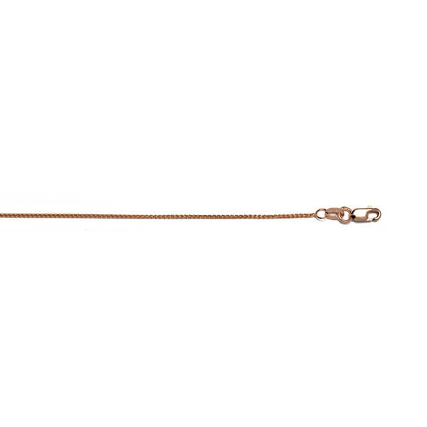 14k Rose Gold 20" 1.1mm Wheat Chain