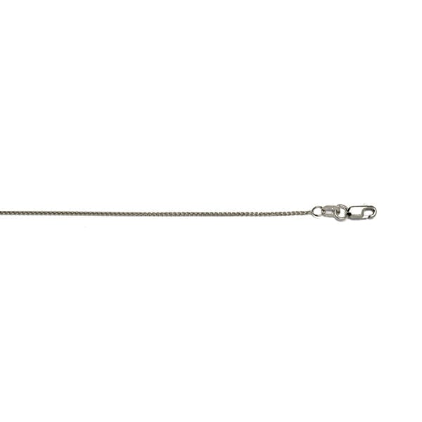 14k White Gold 18" 1.1mm Wheat Chain