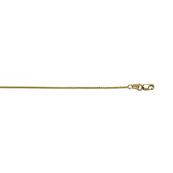 14k Yellow Gold 18&quot; 1.1mm Wheat Chain