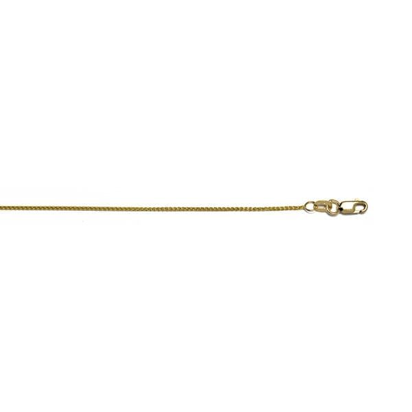 14k Yellow Gold 18" 1.1mm Wheat Chain