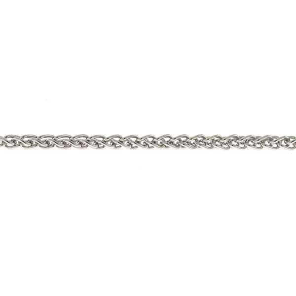 14k White Gold 16" 1.3mm Wheat Chain
