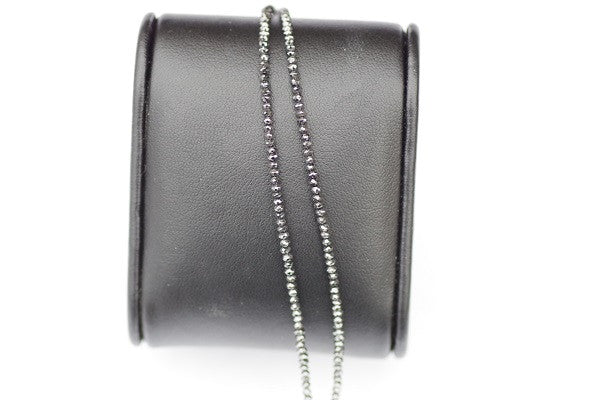 7 1/2&quot;&quot; Black Diamond Double Strand Bracelet