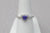 14k White Gold Trillion Tanzanite and Diamond Ring