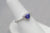 14k White Gold Trillion Tanzanite and Diamond Ring