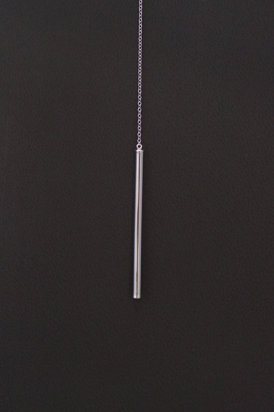 Sterling Silver Bar Drop Necklace