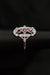 14k White Gold Ruby and Diamond Ring