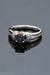 14k White Gold Alexandrite and Diamond Ring