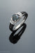 14k White Gold Alexandrite and Diamond Ring