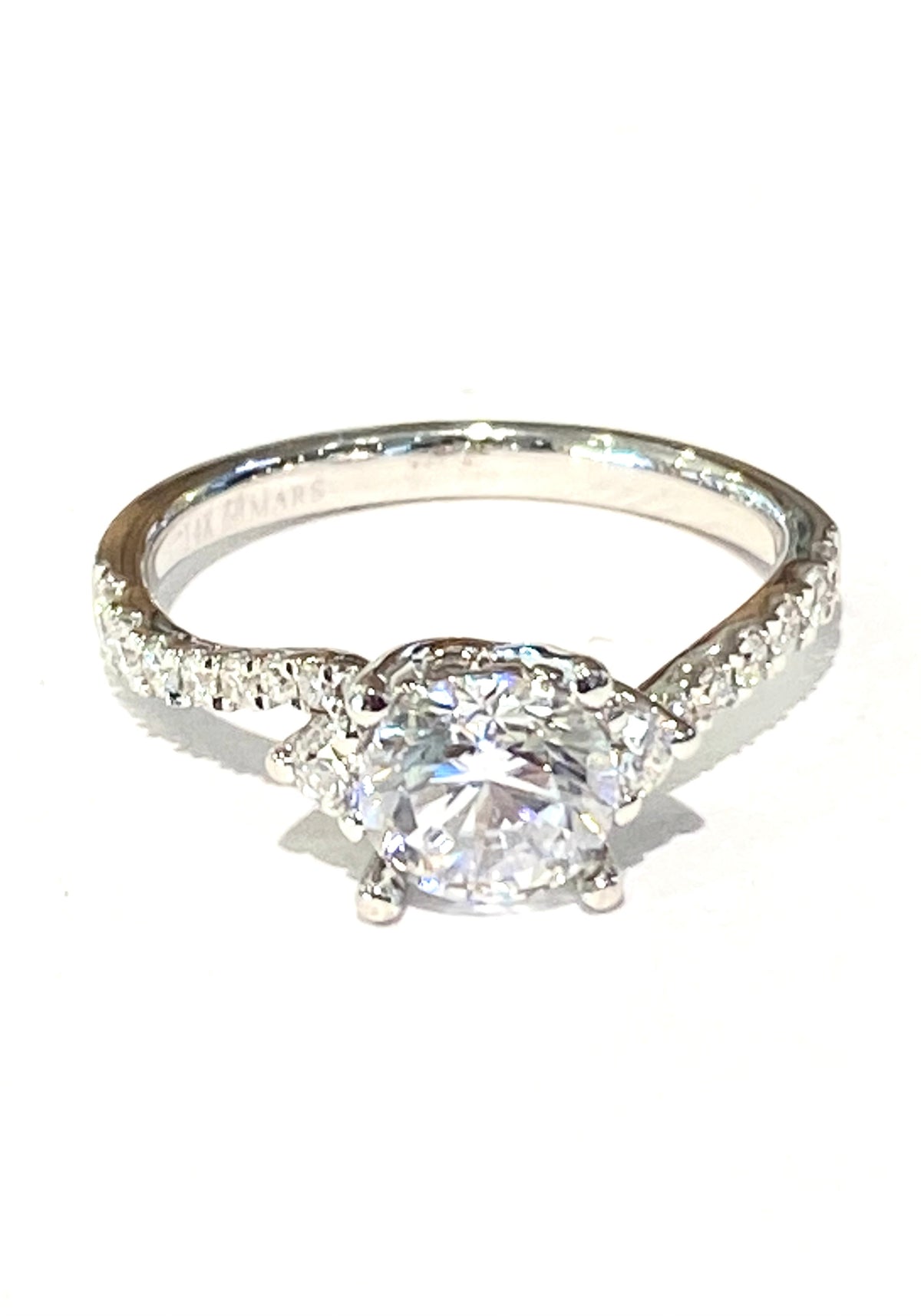 14k White Gold Diamond Mounting