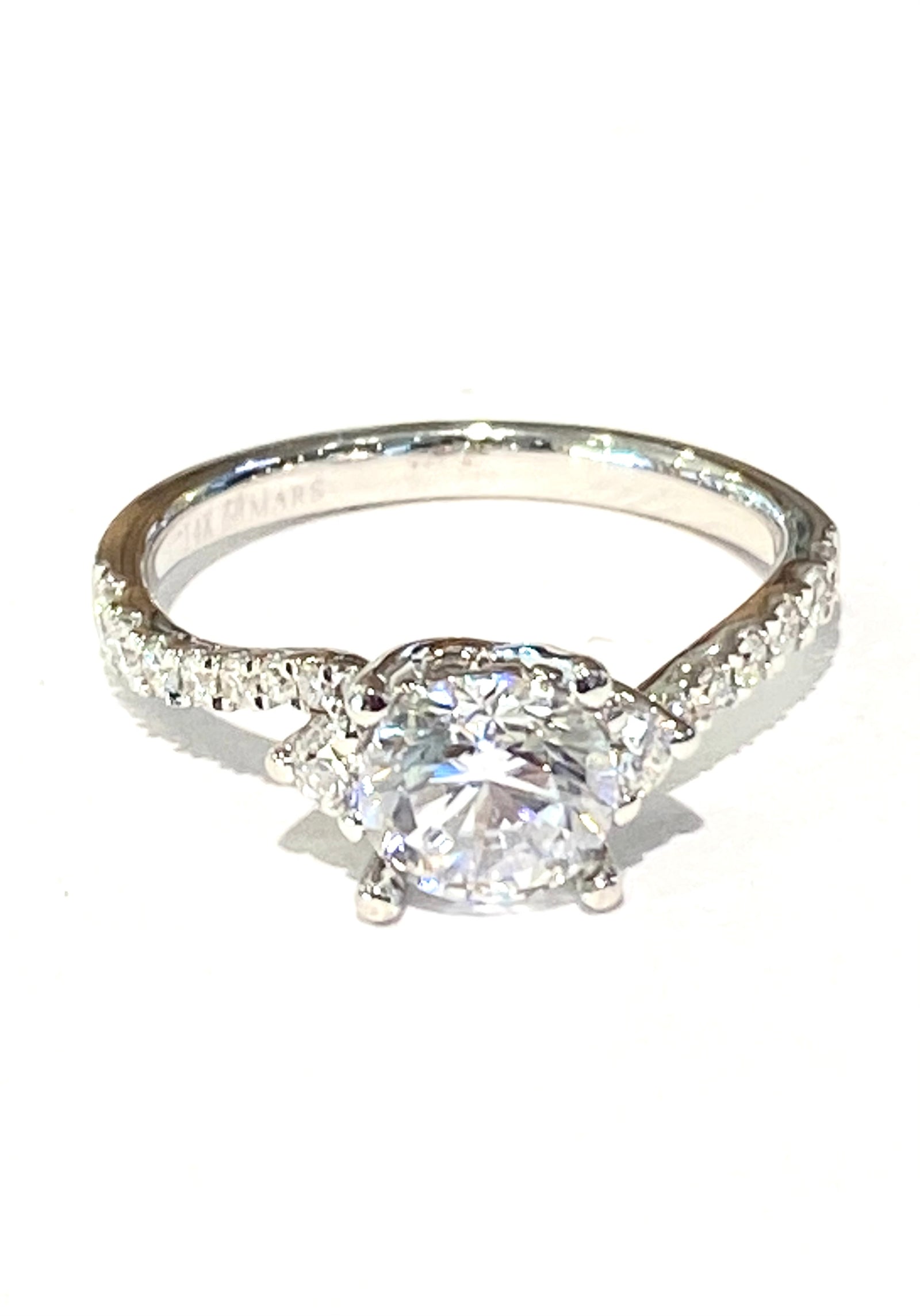 14k White Gold Diamond Mounting