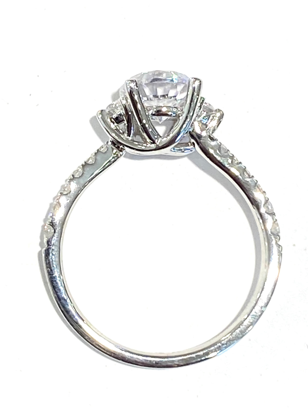 14k White Gold Diamond Mounting