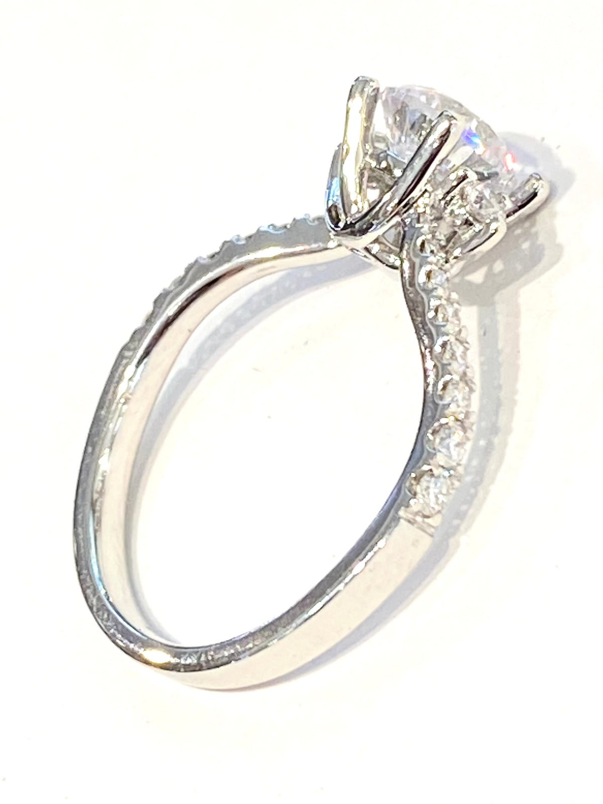 14k White Gold Diamond Mounting
