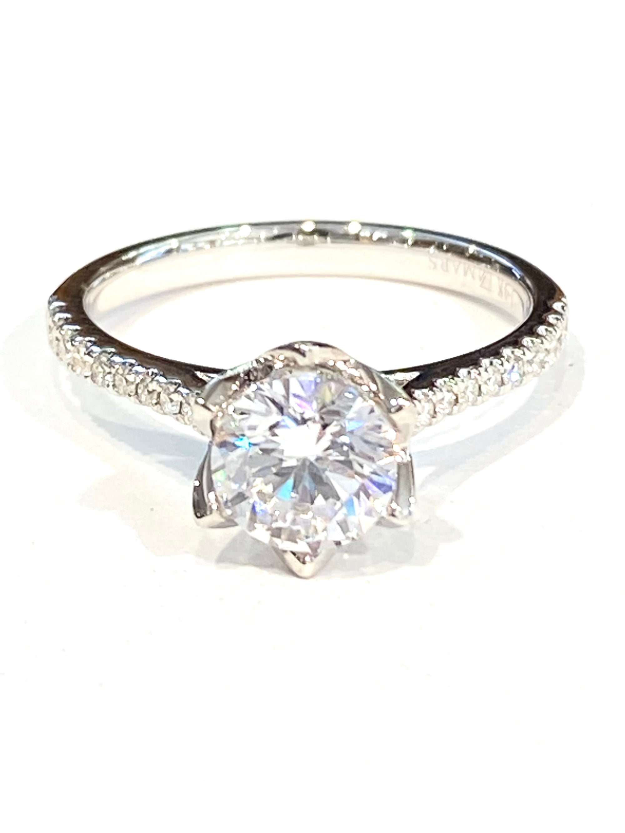 14k White Gold Diamond Mounting