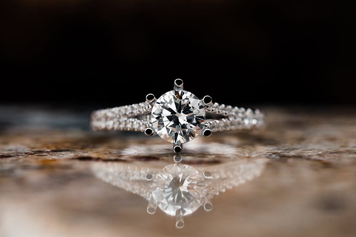 14k White Gold Diamond Mounting