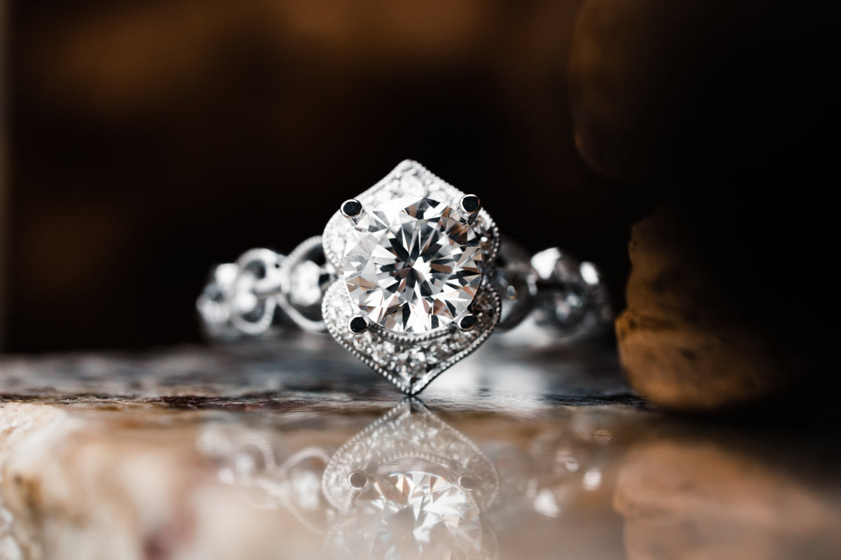 14k White Gold Diamond Mounting