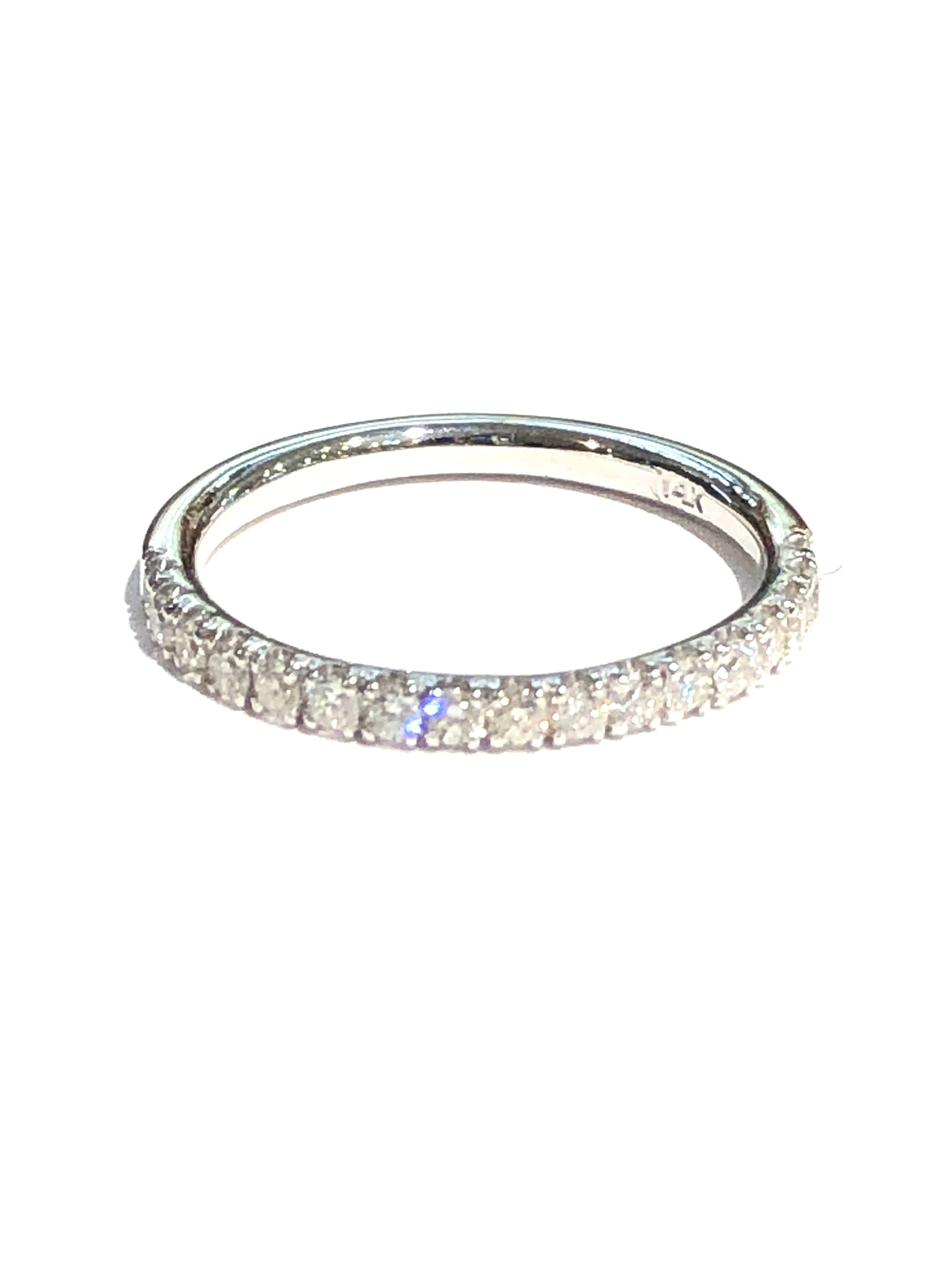 14k White Gold .50ct Diamond Anniversary Band