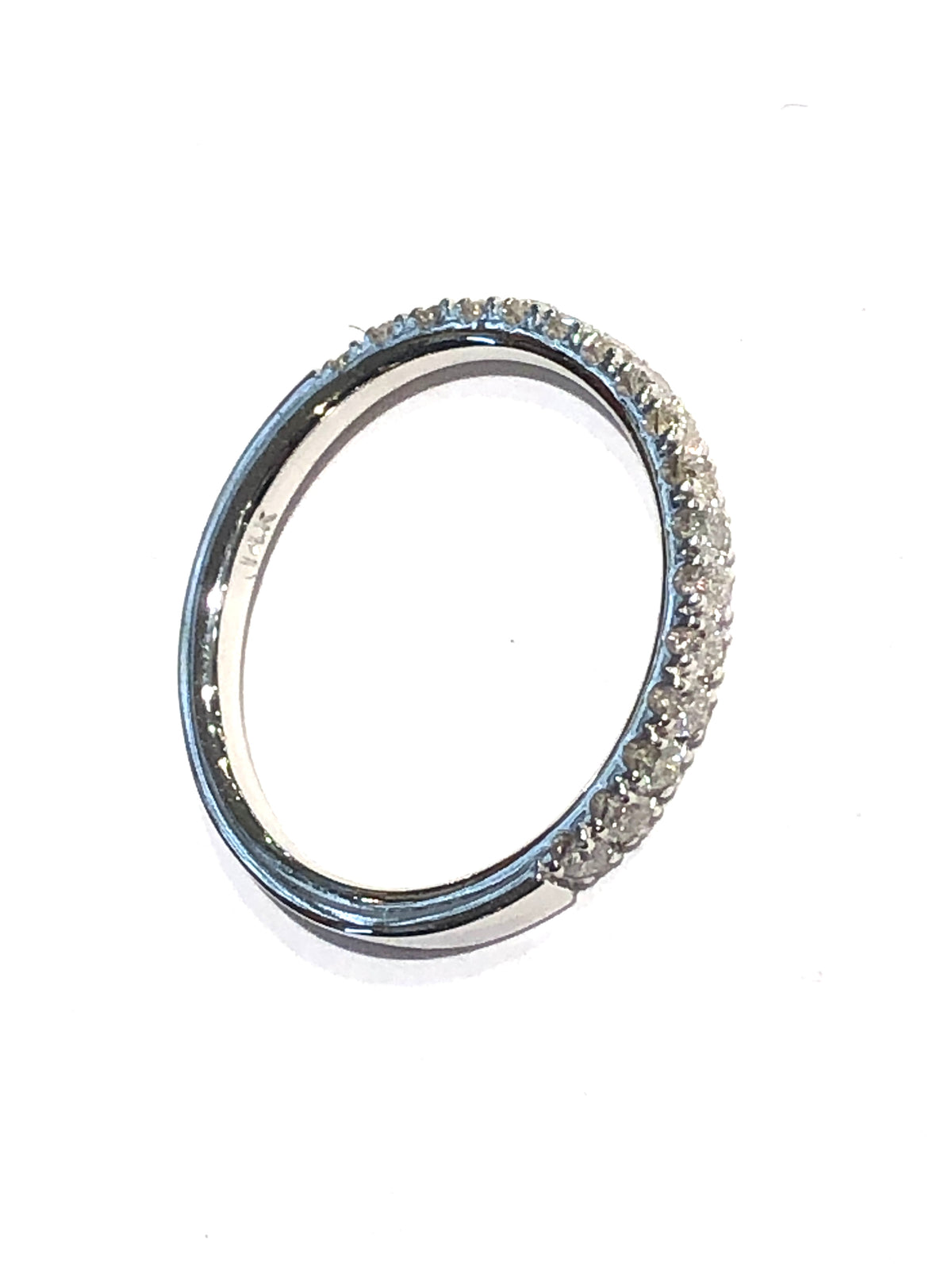 14k White Gold .50ct Diamond Anniversary Band