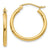 14k Yellow Gold Hoop Earrings