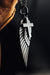 Stainless Steel Wing and Cross Pendant