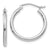 14k White Gold Hoop Earrings