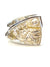 14k White Gold Rutilated Quartz Ring