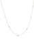 14k White Gold Diamond Station Necklace