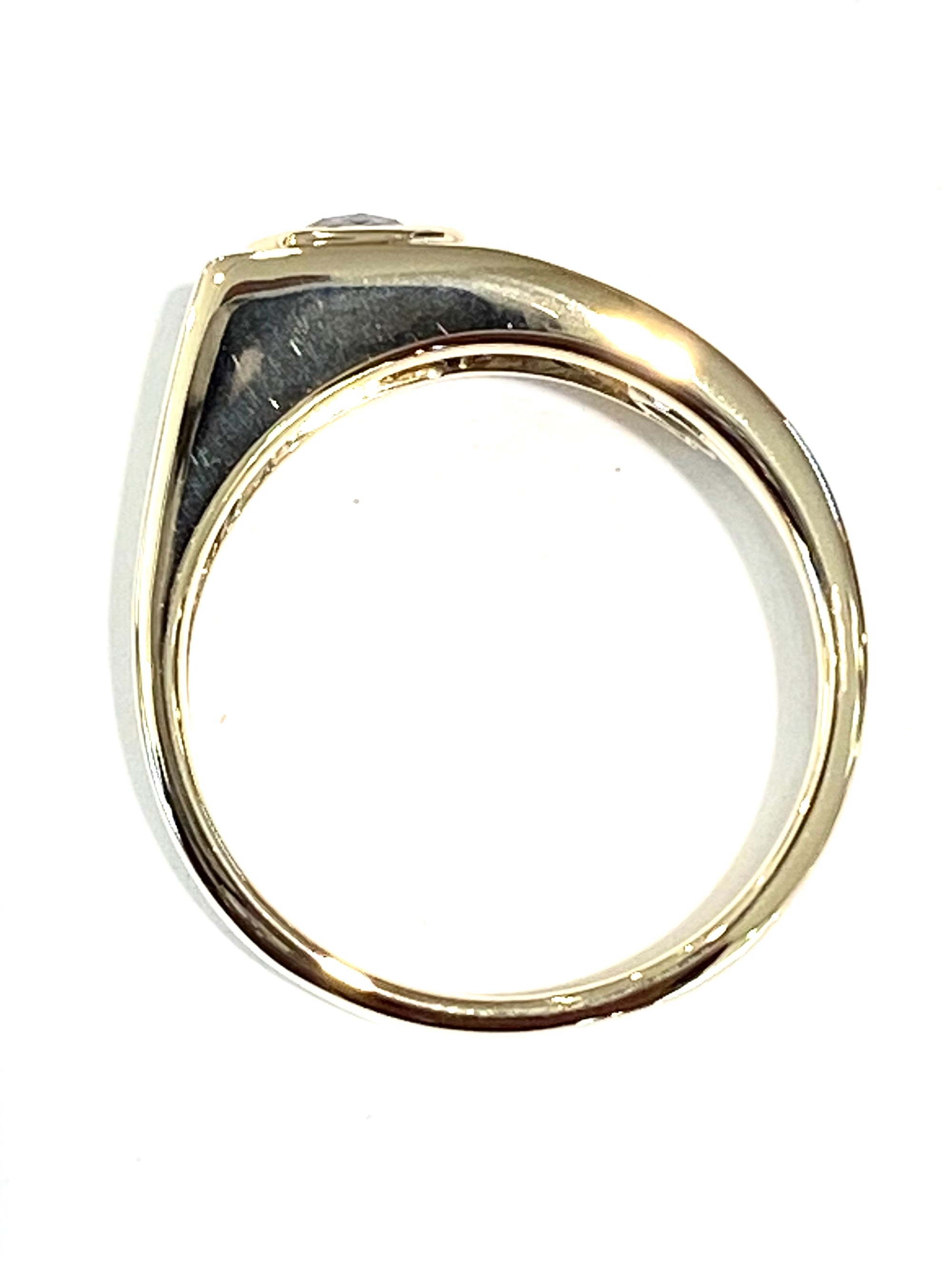 14k Yellow Gold Men's Diamond Ring