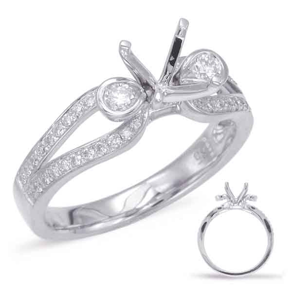 14k White Gold Mounting