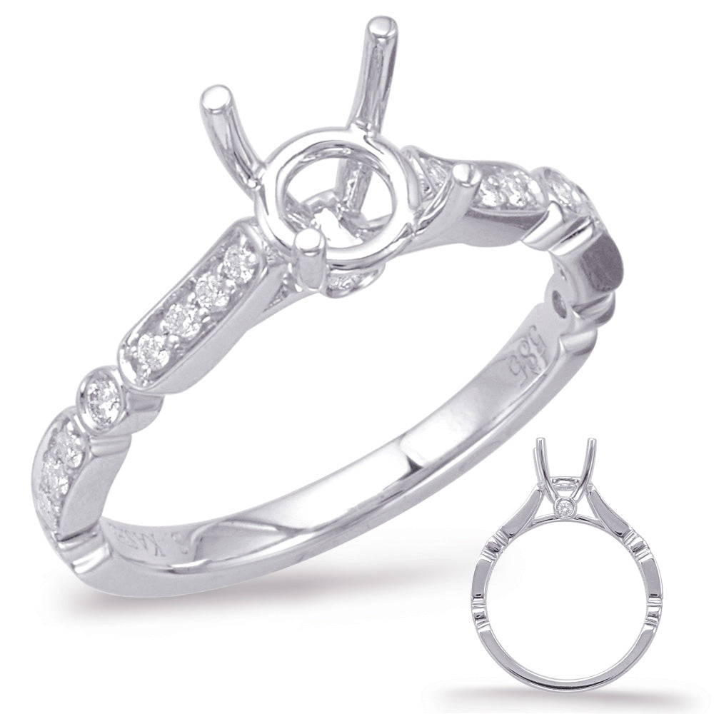 14k White Gold Mounting