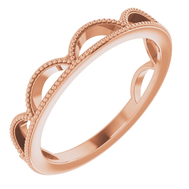 14k Rose Gold Stackable Ring