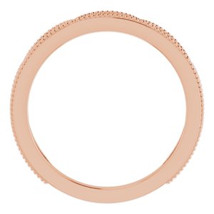 14k Rose Gold Stackable Ring