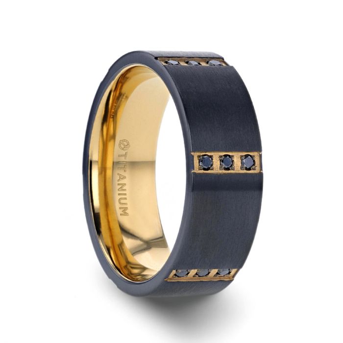 Titanium Black Diamond Band