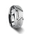 Tungsten Ring with Triangle Angle Grooves and Raised Center