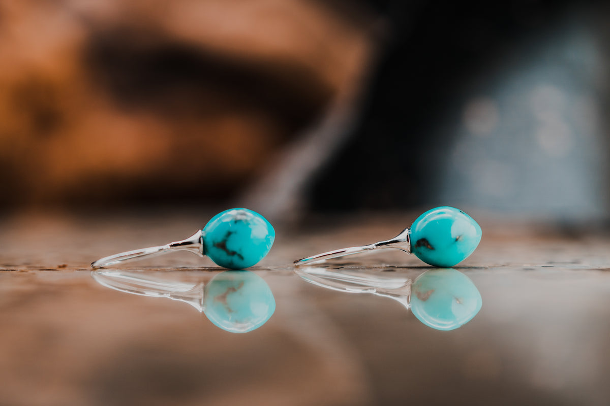 Sterling Silver Turquoise Earrings
