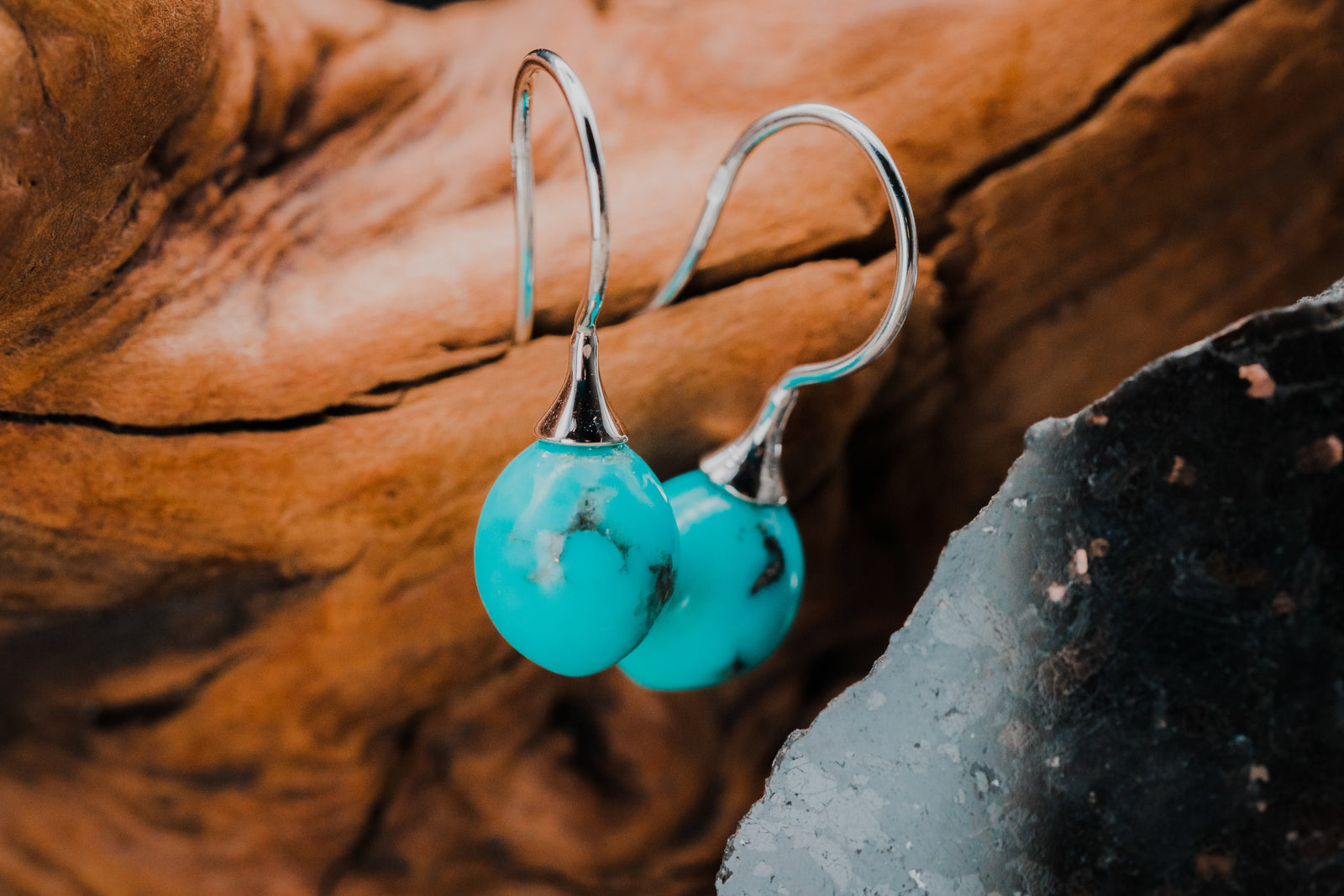 Sterling Silver Turquoise Earrings