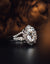 14k White Gold Moissanite and Diamond Ring