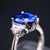 Platinum Sapphire and Diamond Ring